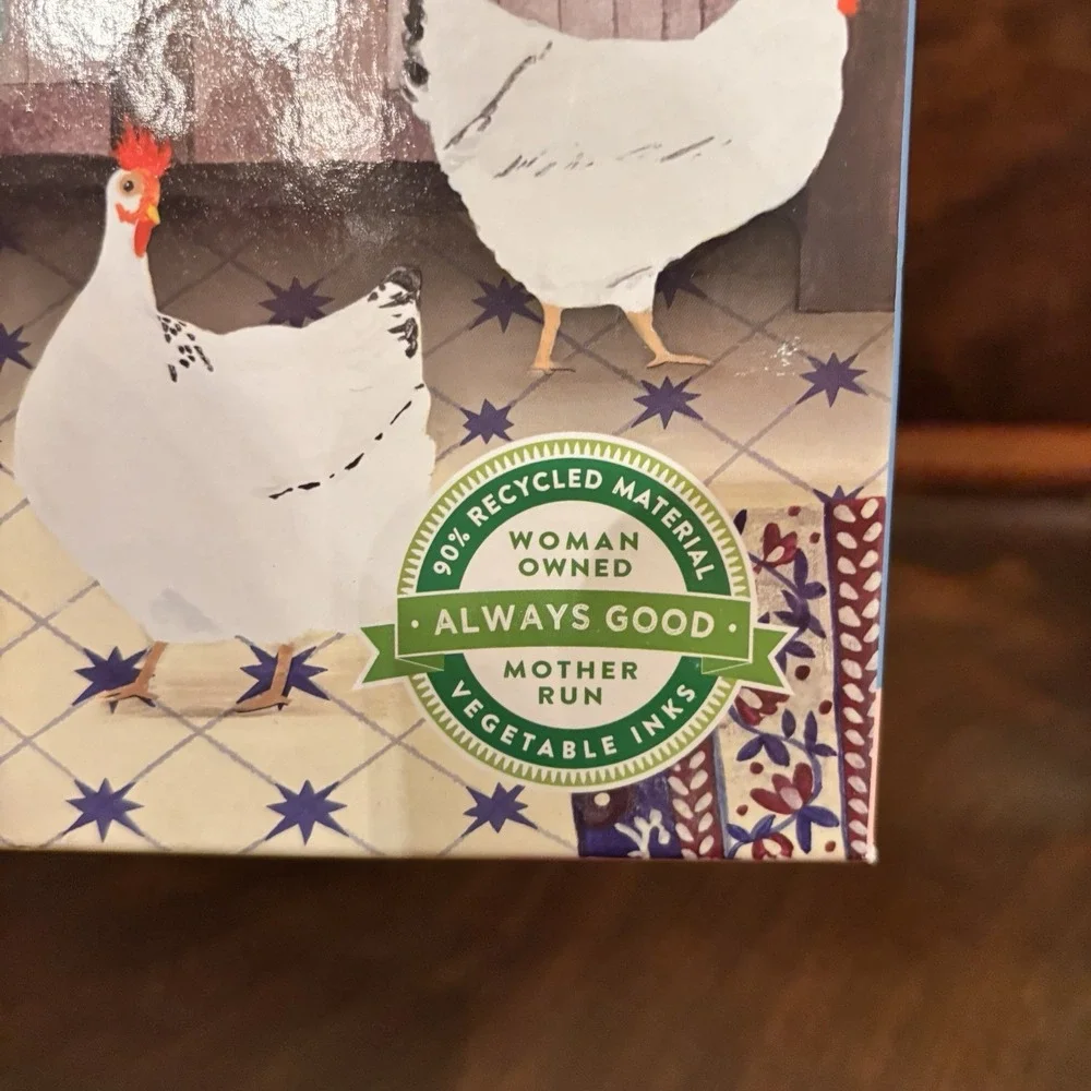 eeBoo Kitchen Chickens 1000 Piece Puzzle New Sealed‎ Cat Hen Farmhouse Kitchen